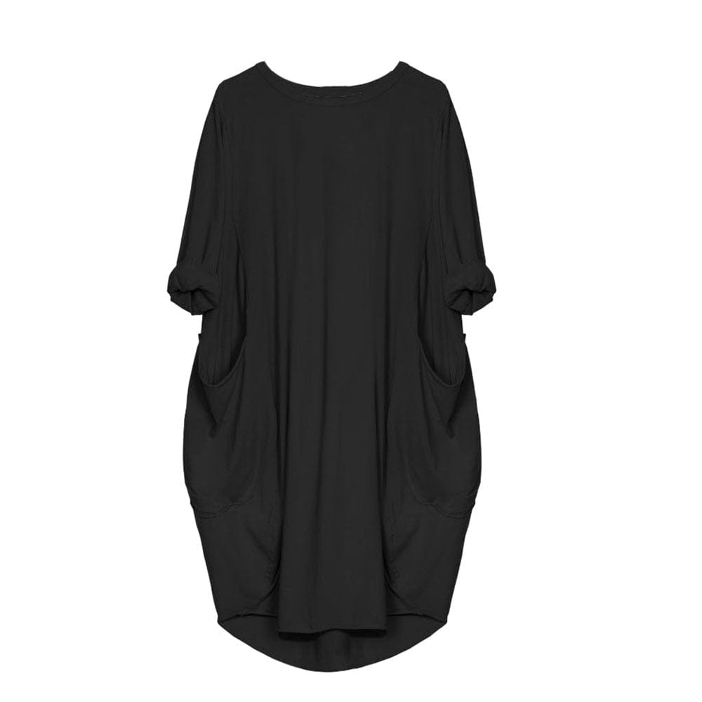 Enhance Your Maternity Wardrobe with our Autumn Long Sleeve Casual Maternity Dress - Perfect for Fall Maternity Shoot