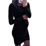 Load image into Gallery viewer, Long Sleeve Maternity Dresses - Comfortable and Elegant Fall/Winter Wear
