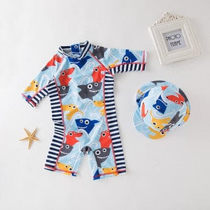 Protect Your Little One's Delicate Skin with Our Baby Boy or Girl Swimwear and Cap