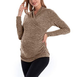 Load image into Gallery viewer, Ultimate Comfort and Style: Expertly Crafted Maternity Nursing Long Sleeve Sweater
