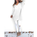 Load image into Gallery viewer, Ultimate Comfort and Style: Maternity Long Sleeve V-Neck Sweatshirts -
