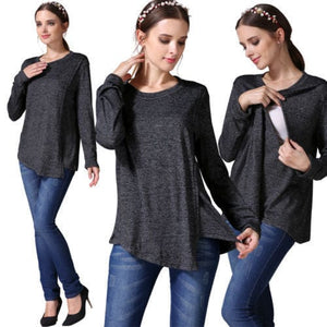 Ultimate Comfort Maternity Breastfeeding T-Shirt - Expertly Designed for Your Convenience