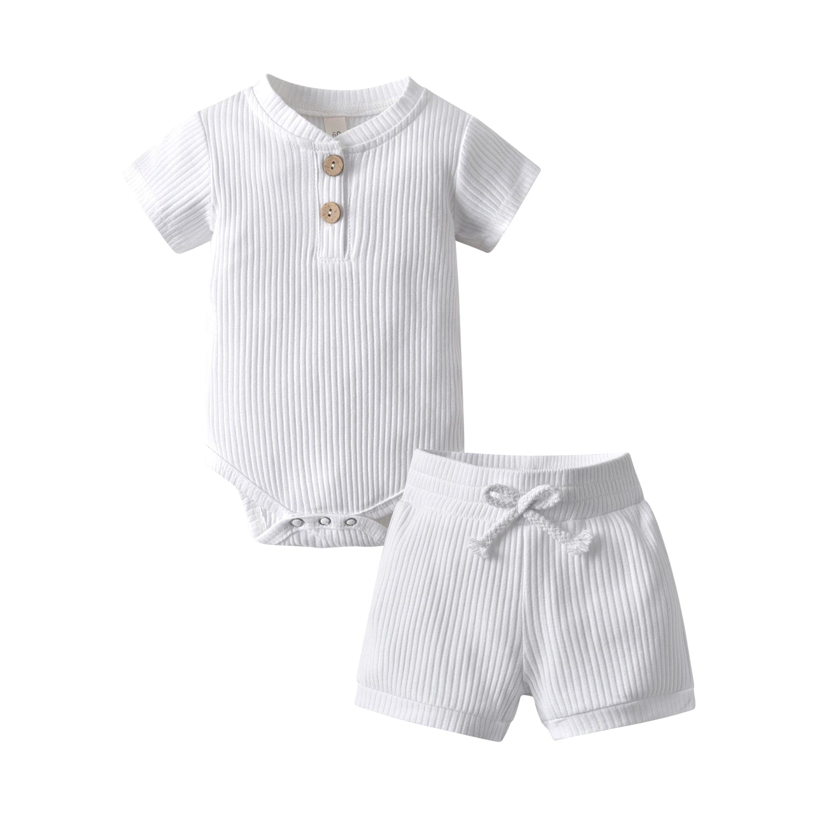 Ribbed Cotton Track Suit - Long or Short Pants