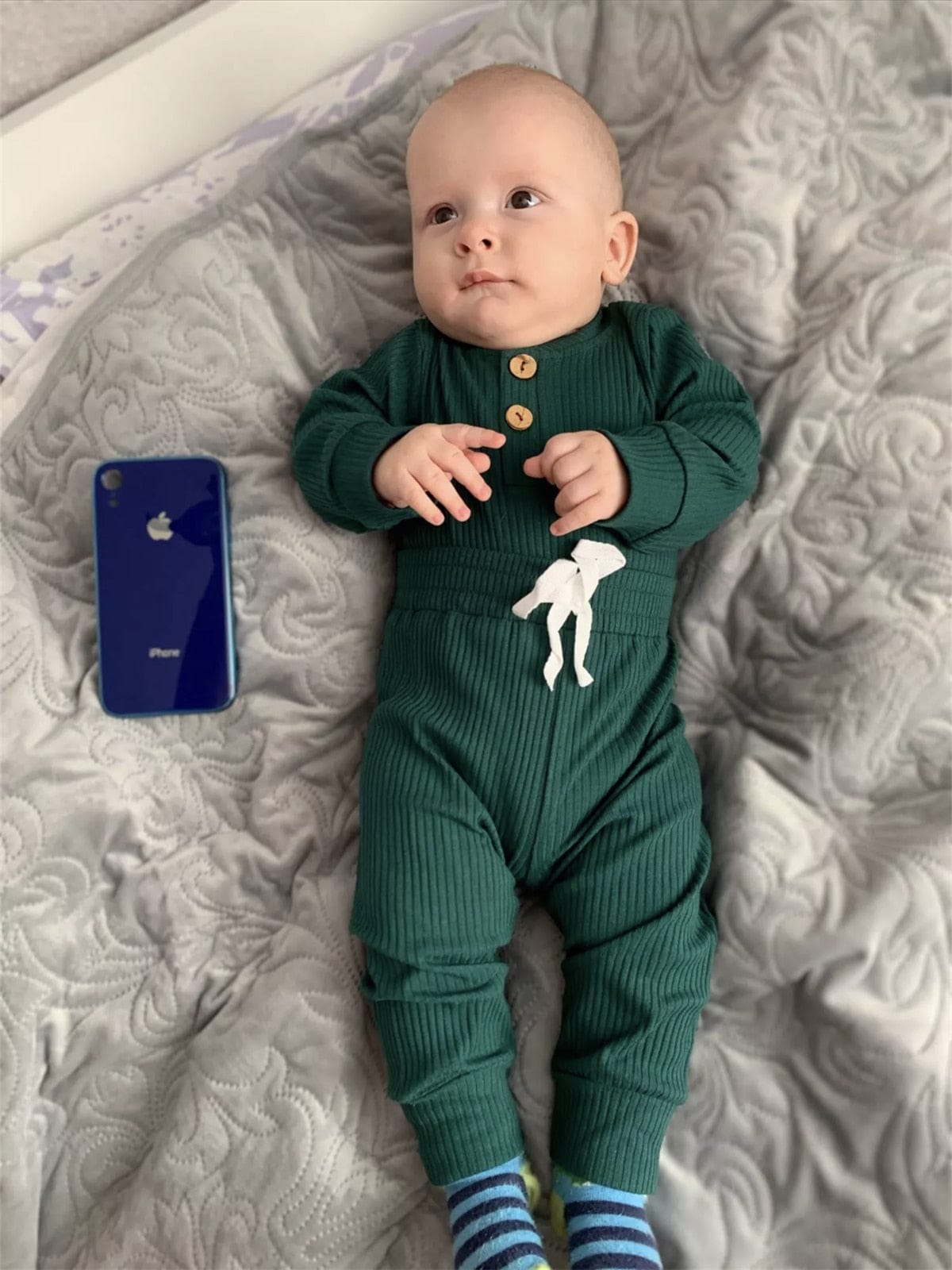 Ribbed Cotton Track Suit - Long or Short Pants