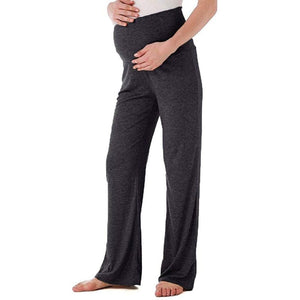 Maternity High Waist Fold Over Lounge Pants - Ultimate Comfort Guaranteed