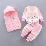 Load image into Gallery viewer, Warm &amp; Cozy: Baby Clothes Sets - Fleece Jacket, Vest &amp; Pants for Boys &amp; Girls
