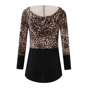 Expertly Designed Breastfeeding Women's Leopard-Print Hoodie: Maximize Comfort and Style