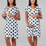 Load image into Gallery viewer, Premium Maternity Nursing Nightgown with Built-In Bra - Sizes S to 2XL

