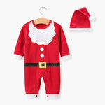 Load image into Gallery viewer, Expertly crafted My First Christmas Long Sleeve Romper, adorned with festive Christmas Cheer
