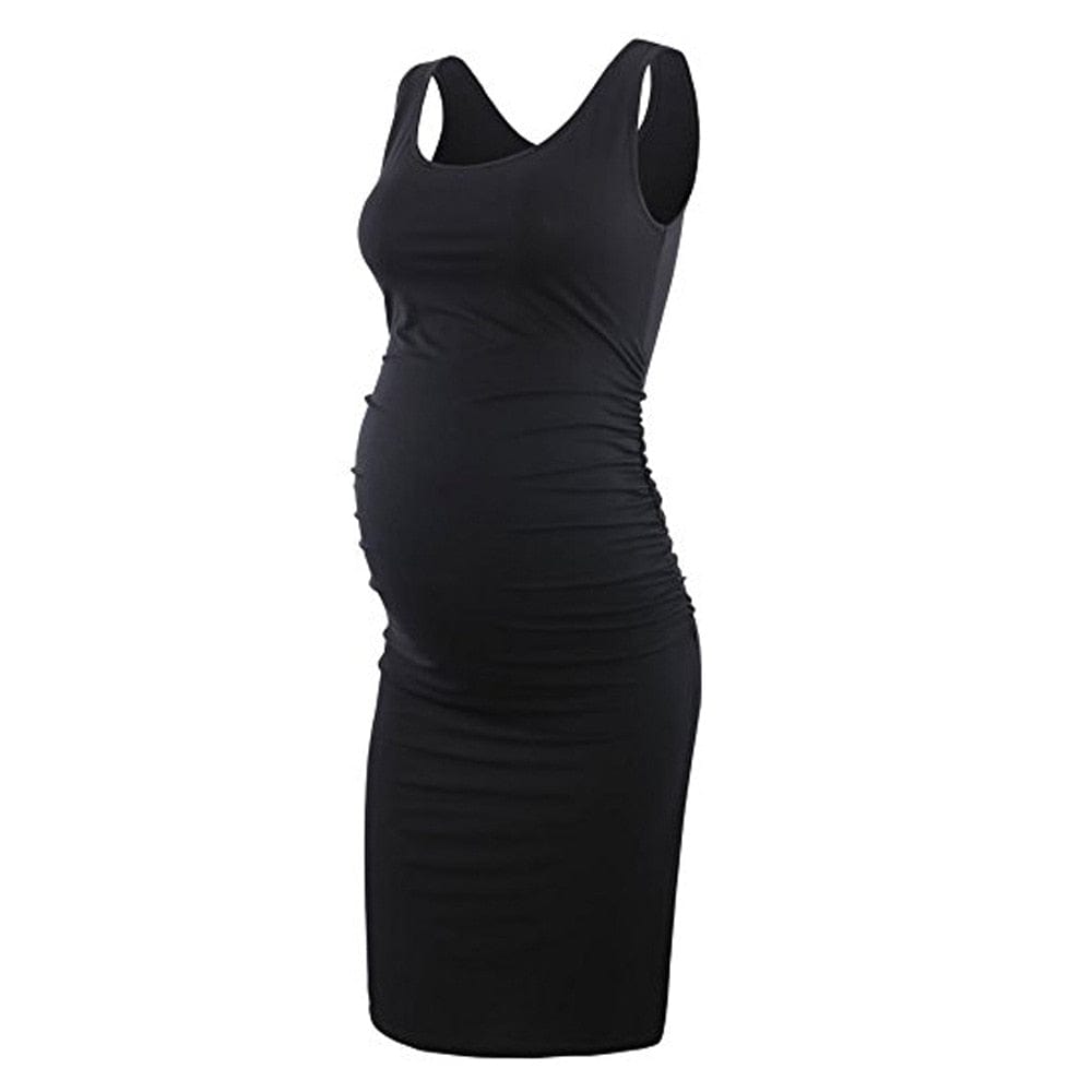 Experience Elegance and Comfort with Our Maternity Summer Chiffon Dress - Short-Sleeved | Perfect for Summer