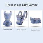 Load image into Gallery viewer, Experience Ultimate Comfort and Convenience with our Front Facing 3-in-1 Ergonomic Hip Seat Carrier - Perfect for the Mom on the Go
