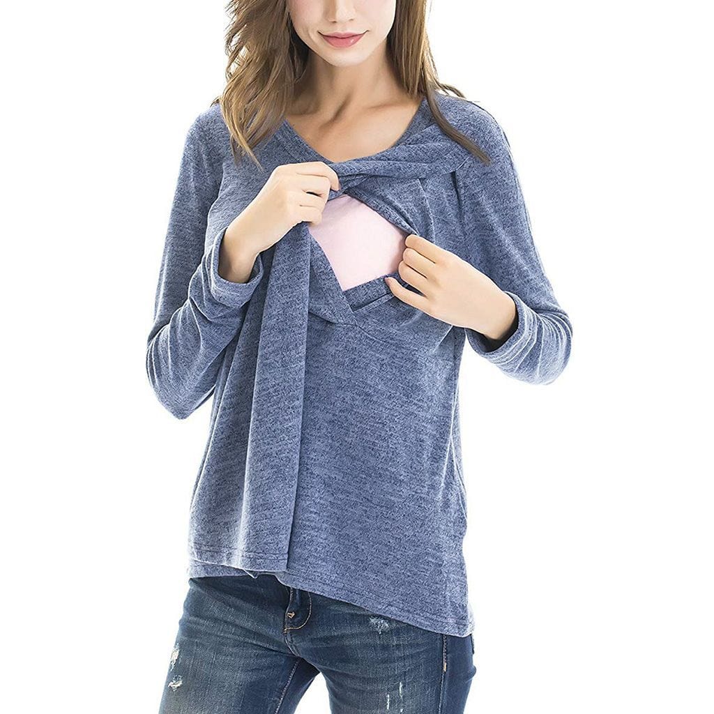 Ultimate Comfort Maternity Breastfeeding T-Shirt - Expertly Designed for Your Convenience