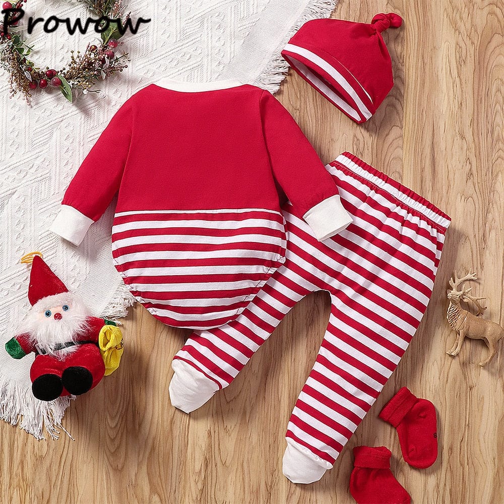 Ultimate Festive Style: My First Christmas Baby Onesie and Matching Pants Set - Perfect