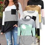 Load image into Gallery viewer, Multi Color Nursing T-Shirts - Long Sleeve
