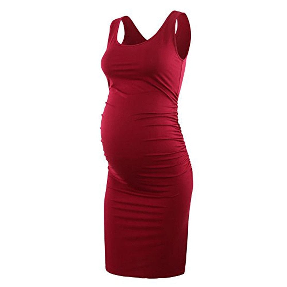 Experience Elegance and Comfort with Our Maternity Summer Chiffon Dress - Short-Sleeved | Perfect for Summer