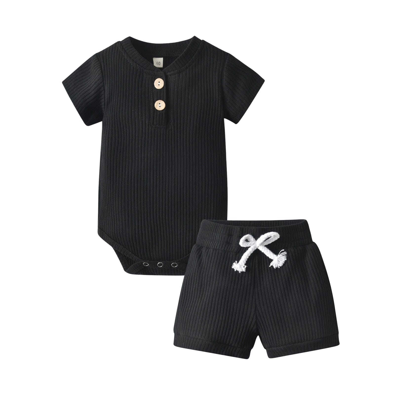 Cotton Ribbed Bodysuit and Pants Set for Babies: Comfortable and Stylish 