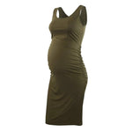 Load image into Gallery viewer, Experience Elegance and Comfort with Our Maternity Summer Chiffon Dress - Short-Sleeved | Perfect for Summer
