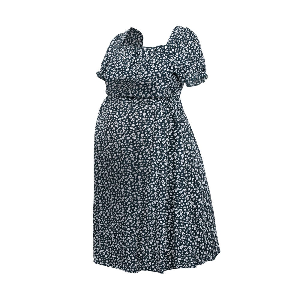 Daisy Print Maternity Dress - Effortlessly Stylish Design