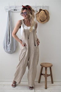 Maternity Loose Pants with Strap Belt and Bib Overalls - Stylishly Comfortable for the Active Mom