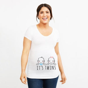 Maternity Twins T-Shirt: Double the Joy - Shop Now and Save during our Sale!