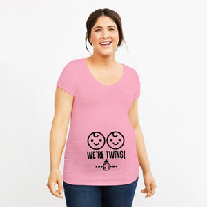 "Maternity Top - Twin Pregnancy T-Shirt on Sale."