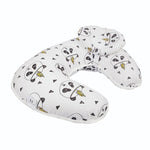 Load image into Gallery viewer, Postpartum Comfort Ultimate 2-Piece Cotton Nursing Pillow Set: U-Shaped Infant Support and Waist Cushion
