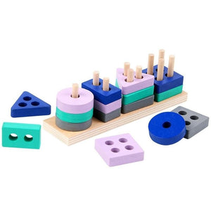Miniature Wooden Building Blocks: Enhance Your Child's Learning - Educational Toys for Kids 