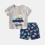Load image into Gallery viewer, Premium Cotton Baby Boy T-shirt and Shorts Set for Active Lifestyles
