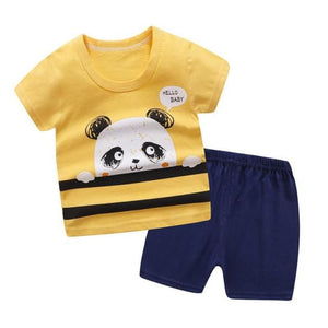 Premium Cotton Baby Boy T-shirt and Shorts Set for Active Lifestyles