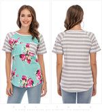 Load image into Gallery viewer, Maternity Nursing Top T-Shirt - Premium Quality for Comfortable and Stylish Expecting Mothers
