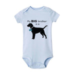 Load image into Gallery viewer, My Big Brother/Sister Is A Dog - Baby Onesie - Baby Boy/Girl
