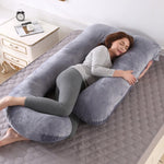 Load image into Gallery viewer, Superior Quality Pregnancy Pillow - J Shape Pillows
