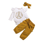 Load image into Gallery viewer, &quot;Chic Three-piece Baby Girl Outfit: Perfect for Newborns, Bab

