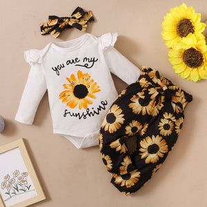 Finest Baby Girl Outfit: Adorable 3-Piece Clothes Set for your Baby Girl