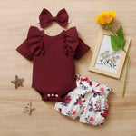 Load image into Gallery viewer, 3 Piece Baby Girl Clothes Set

