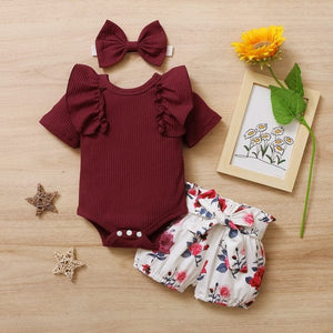3 Piece Baby Girl Clothes Set