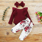 Load image into Gallery viewer, Finest Baby Girl Outfit: Adorable 3-Piece Clothes Set for your Baby Girl
