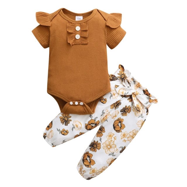 Adorable 3 Piece Baby Girl Clothes Set - Perfect for Your Little Princess: - Finest Baby Girl Outfit