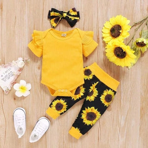 Adorable Baby Girls Ruffle Romper Outfit: Stylish and Comfortable 