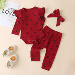 Load image into Gallery viewer, Adorable Baby Girls Ruffle Romper Outfit: Stylish and Comfortable 
