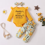 Load image into Gallery viewer, Leopard Print 3 Piece Baby Girl Set - Ideal Outfit for Your Little One
