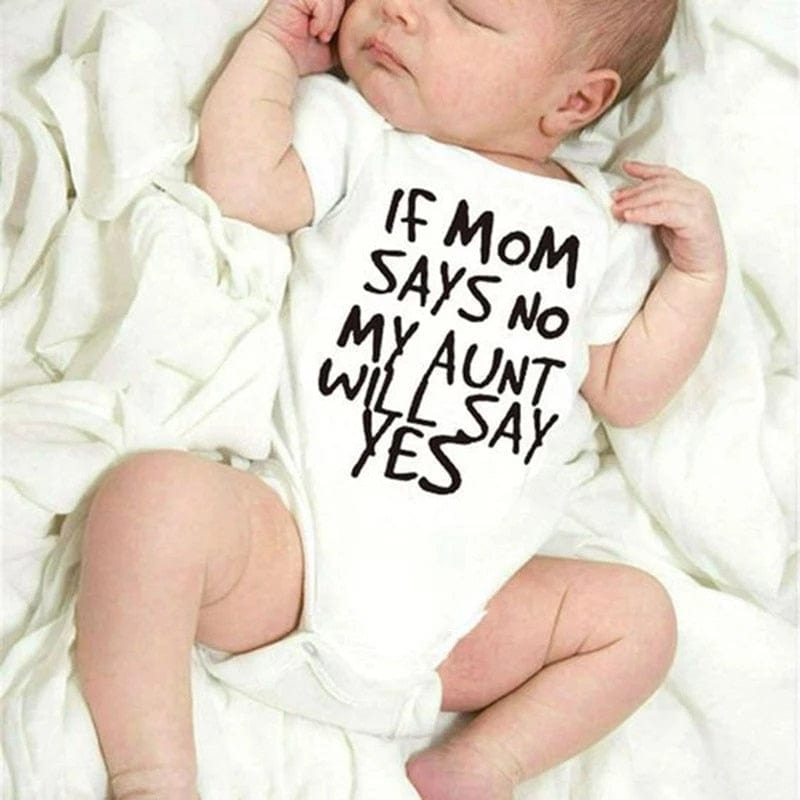Charming & Versatile Baby Romper: If Mom Says No, Aunt Will Say Yes