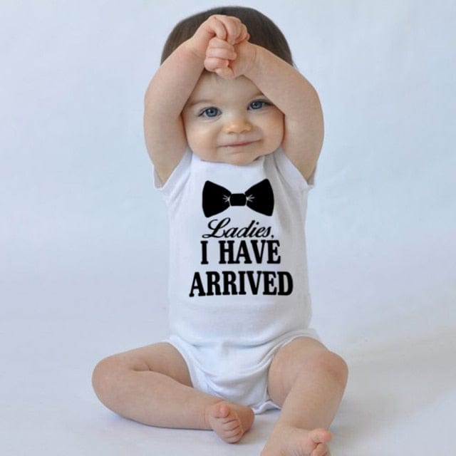 "Adorable Uni-Gender Baby Romper, 'If Mom Says No