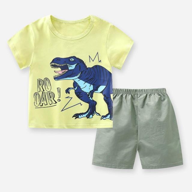 Premium Cotton Leisure Sports Baby Boy T-shirt and Shorts Set - The Essential Baby Boy Outfit for Active Lifestyles