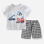 Load image into Gallery viewer, Premium Cotton Leisure Sports Baby Boy T-shirt and Shorts Set - The Essential Baby Boy Outfit for Active Lifestyles
