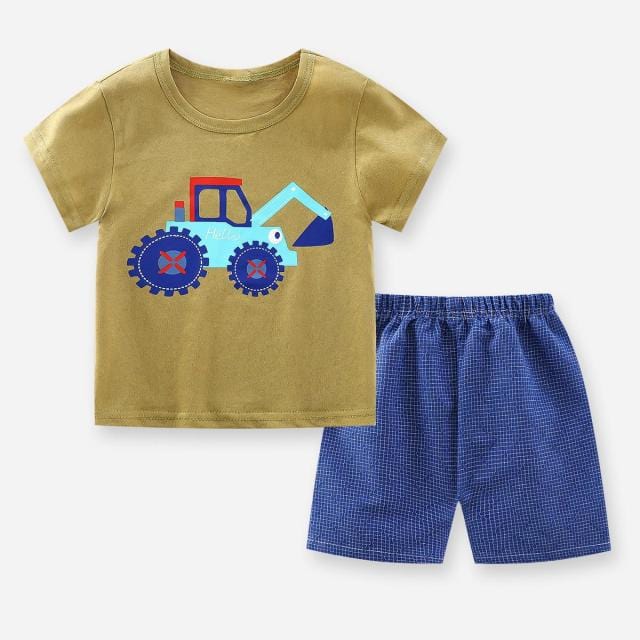 Premium Cotton Leisure Sports Baby Boy T-shirt and Shorts Set - The Essential Baby Boy Outfit for Active Lifestyles