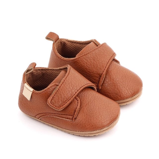 Baby Leather Shoes - Rubber Non-slip Bottom