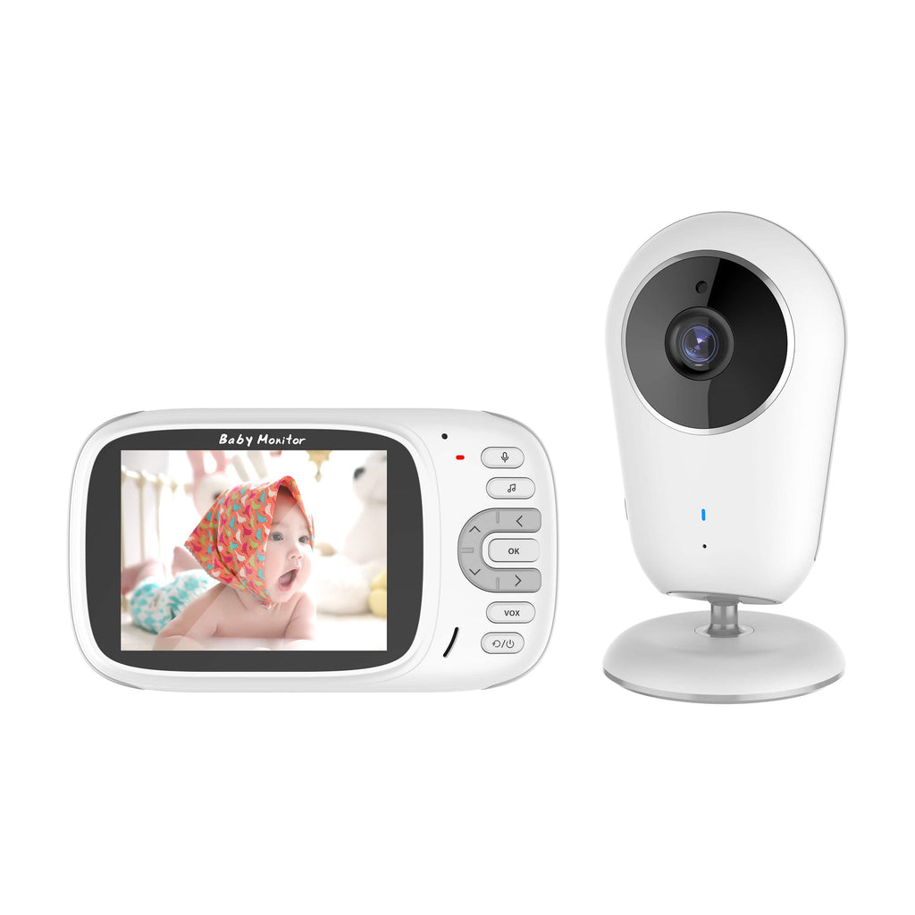 Advanced 3.2 Inch Wireless Baby Monitor with Night Vision, Security Camera, Intercom